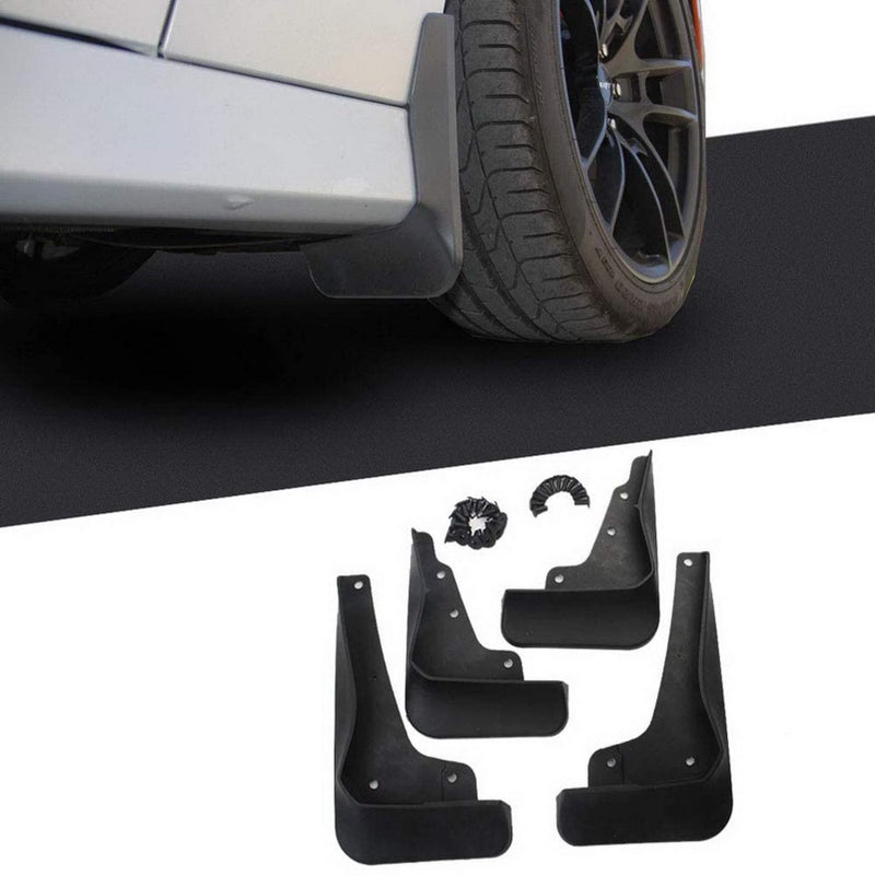 Crosselec 4Pcs Car Black Mud Flaps Mudguard Fender Accessories For Dodge Charger 2015+ (GT/RT/SCAT PACK) - Image 1